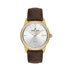 Daniel Klein Steely Dark Brown Leather Watch for Men DK.1.14287-4