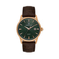Daniel Klein Steely Dark Brown Leather Watch for Men DK.1.14287-5