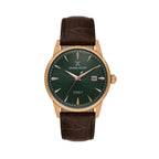 Daniel Klein Steely Dark Brown Leather Watch for Men DK.1.14287-5
