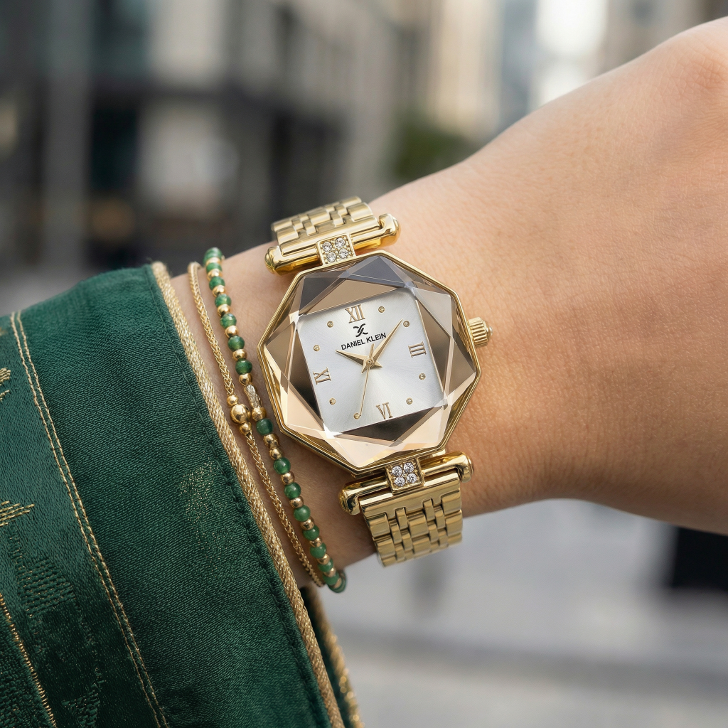 Daniel Klein Premium Gold Stainless Steel Watch for Women DK.6.14131-2