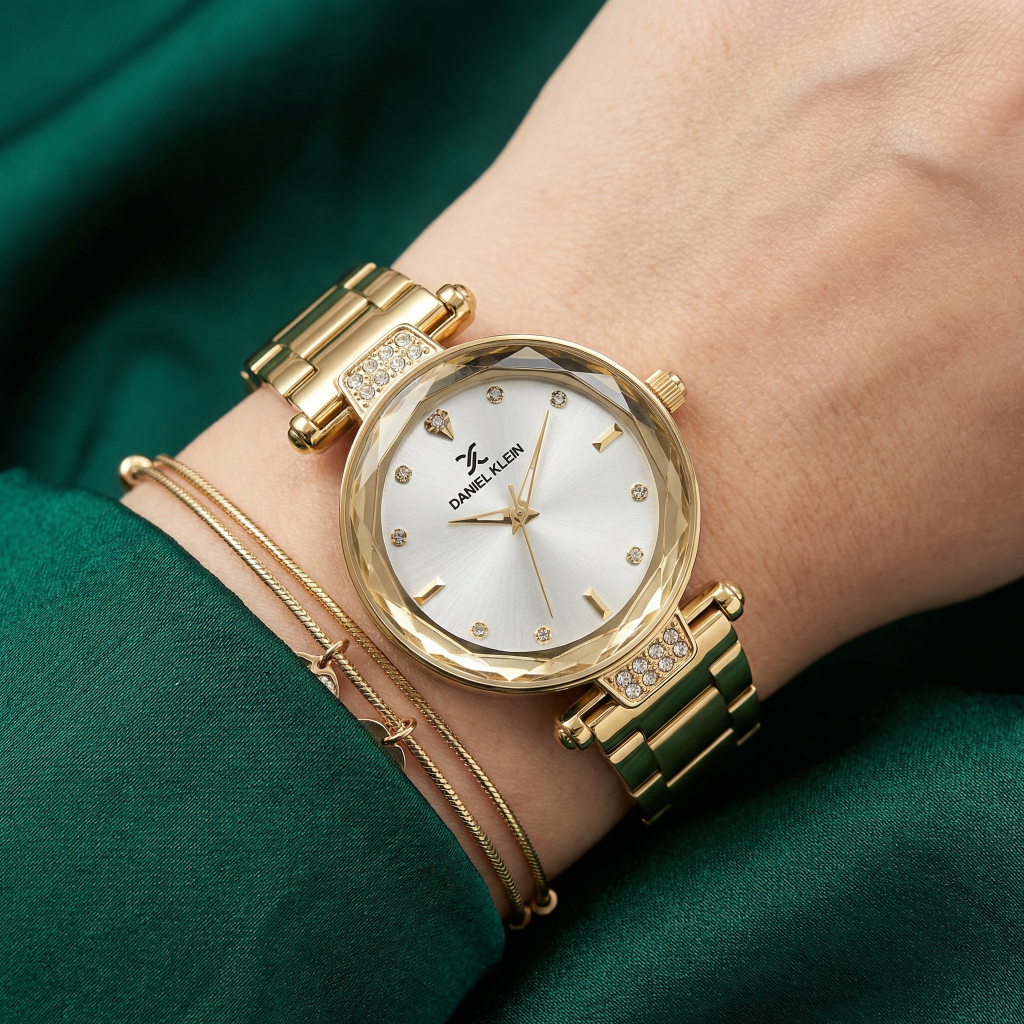 Daniel Klein Premium Gold Stainless Steel Watch for Women DK.6.14132-2