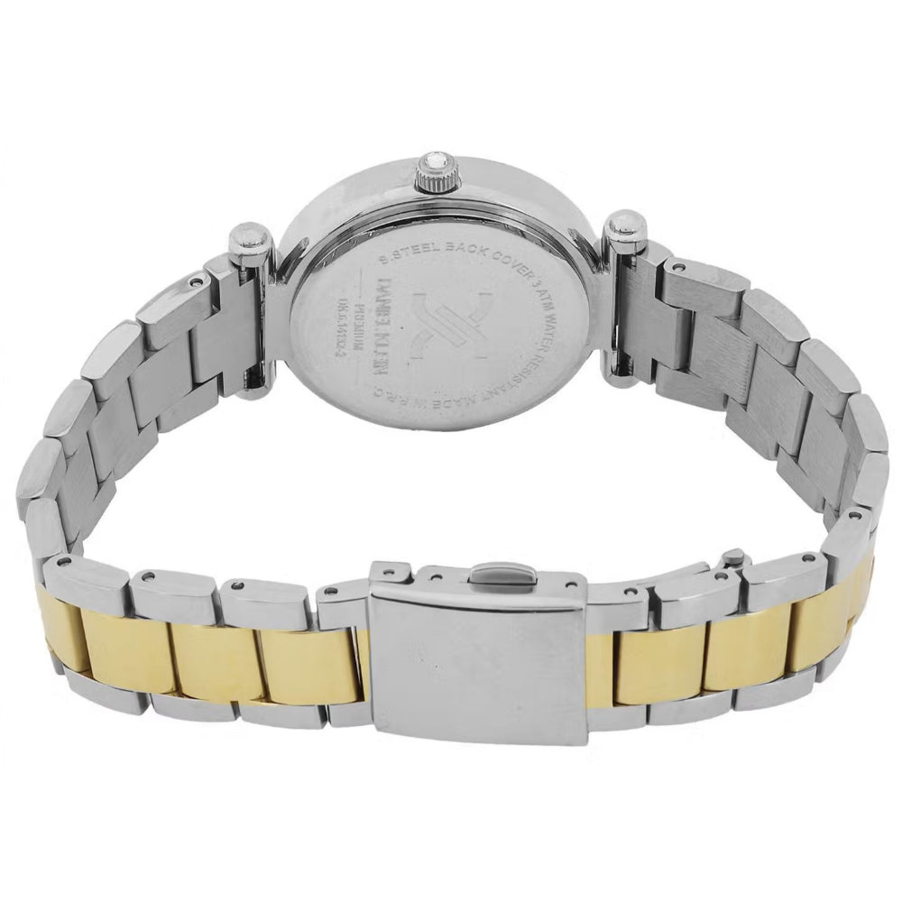 Daniel Klein Premium Silver and Gold Stainless Steel Watch for Women DK.6.14132-4