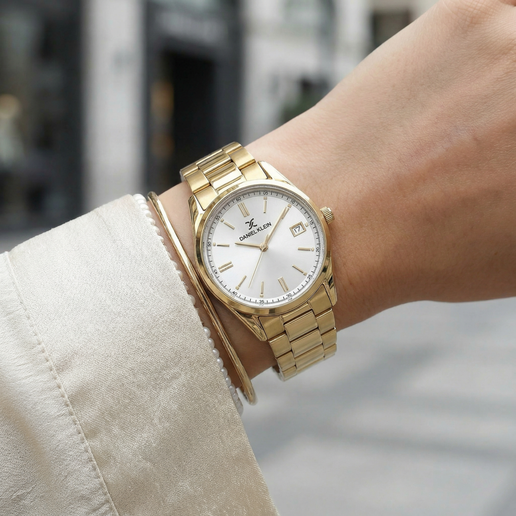 Daniel Klein Premium Gold Stainless Steel Watch for Women DK.6.14133-2