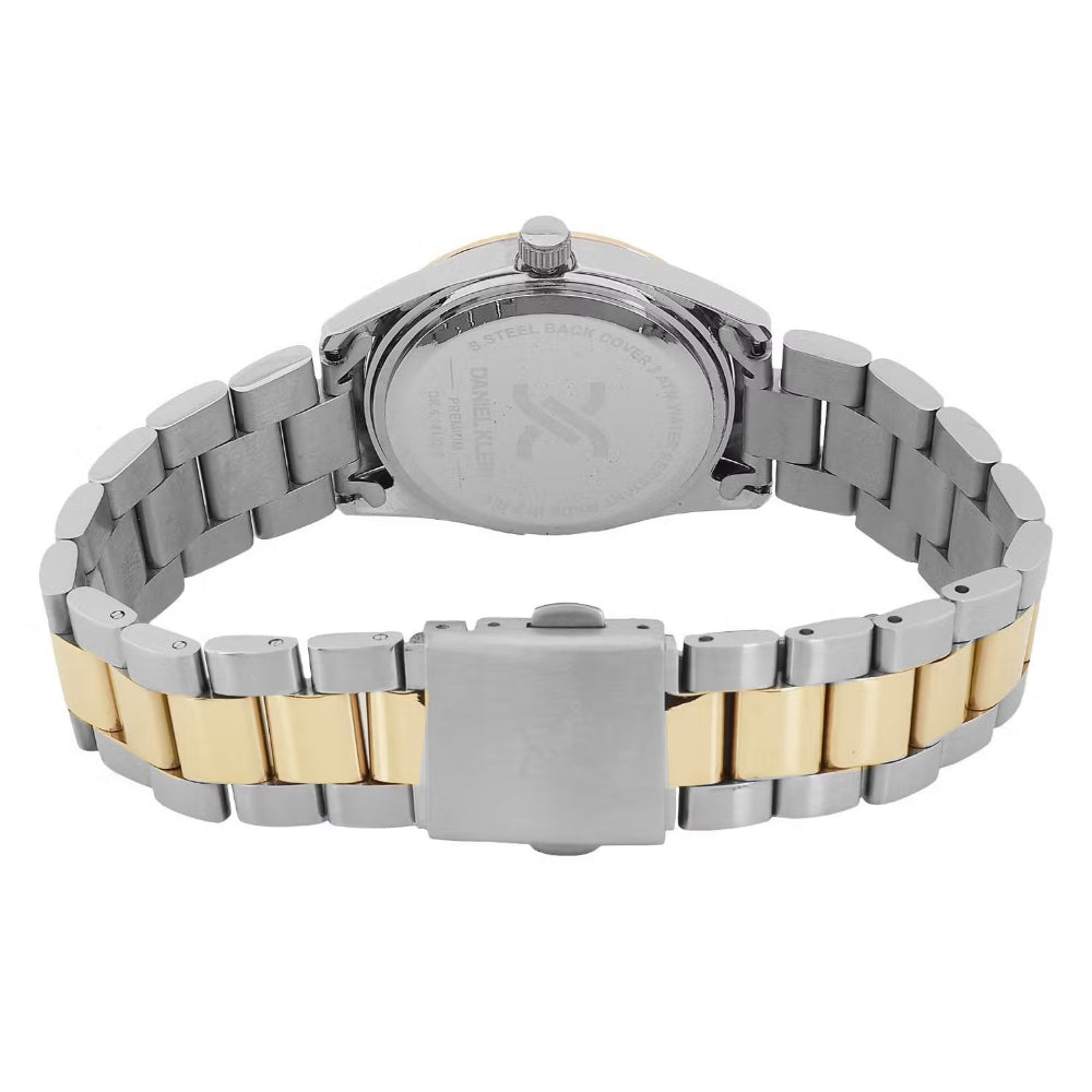 Daniel Klein Premium Silver and Gold Stainless Steel Watch for Women DK.6.14133-3
