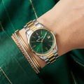 Daniel Klein Premium Silver and Gold Stainless Steel Watch for Women DK.6.14133-3