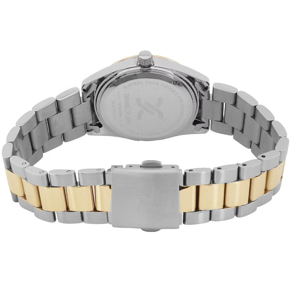 Daniel Klein Premium Silver and Gold Stainless Steel Watch for Women DK.6.14133-4