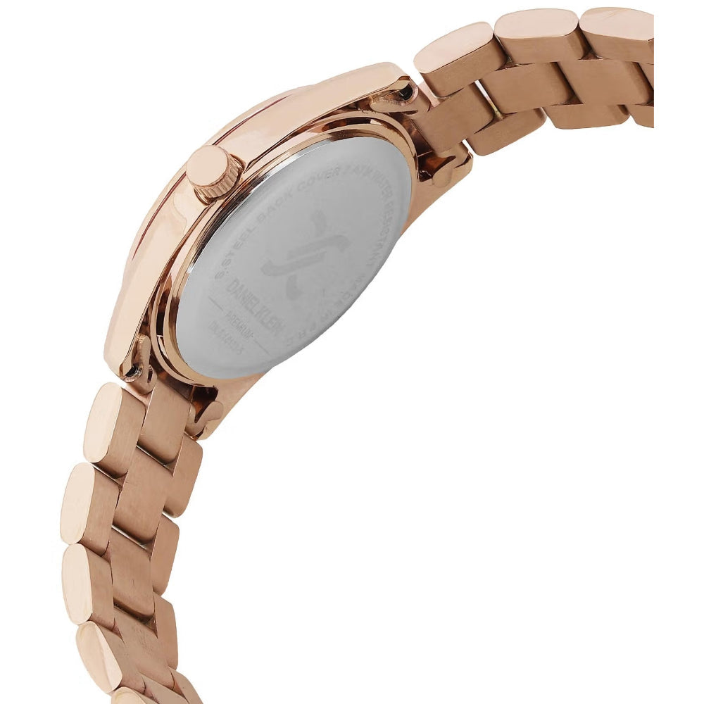 Daniel Klein Stainless Steel Rose Gold Watch for Women DK.6.14133-5