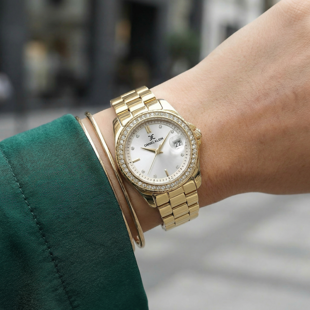 Daniel Klein Premium Gold Stainless Steel Watch for Women DK.6.14134-2