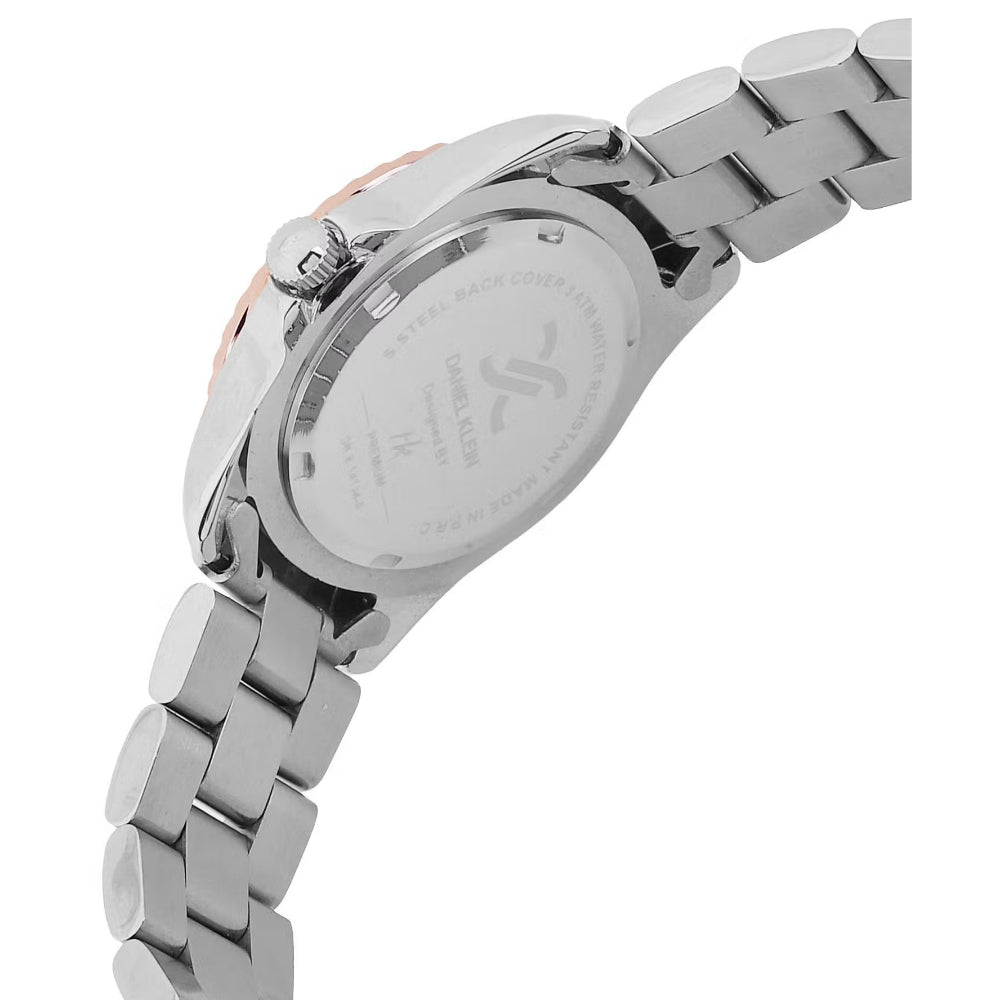Daniel Klein Stainless Steel Silver and Rose Gold Watch for Women DK.6.14134-6