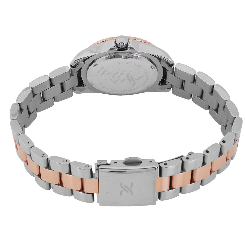 Daniel Klein Stainless Steel Silver and Rose Gold Watch for Women DK.6.14134-6