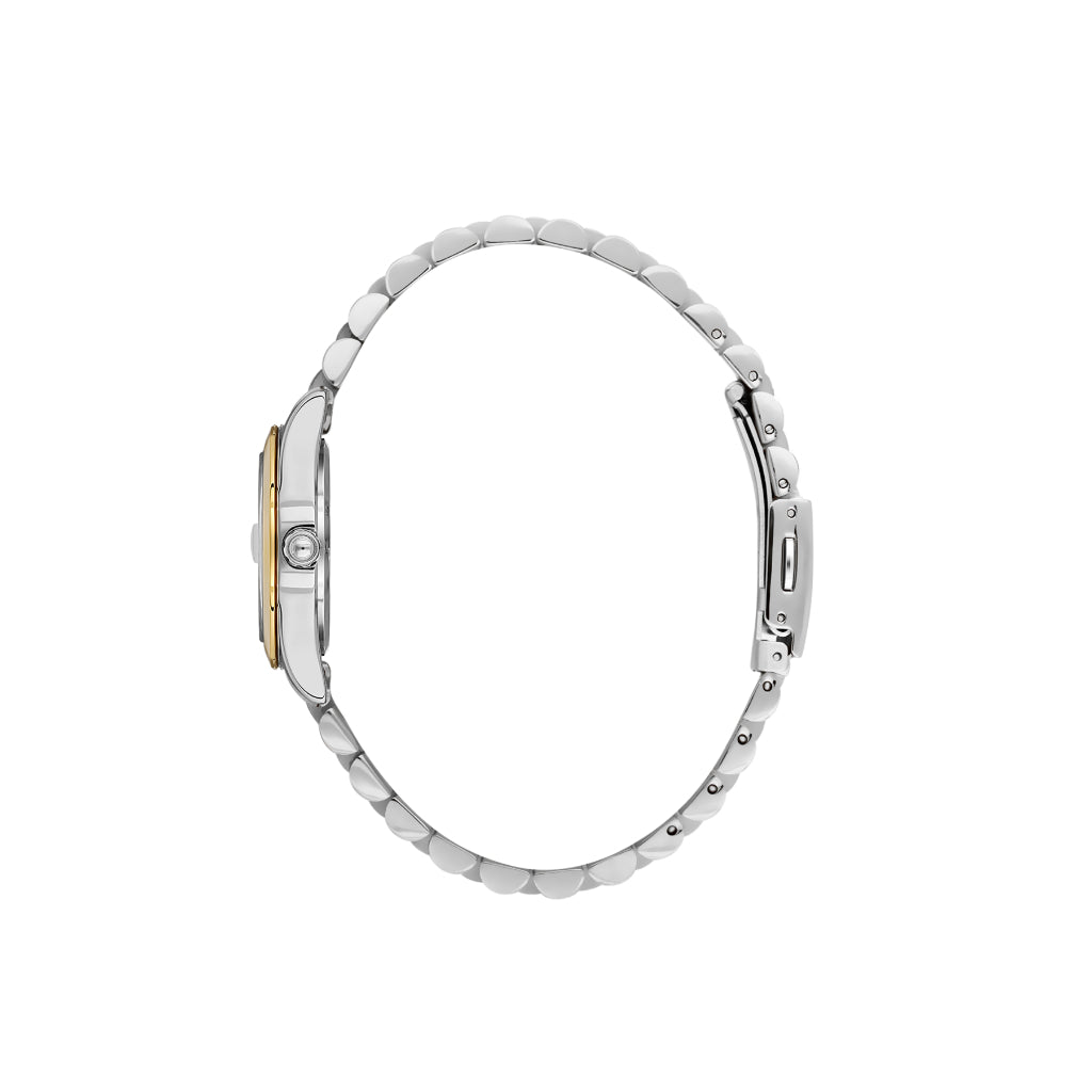 Daniel Klein Premium Silver and Gold Stainless Steel Watch for Women DK.6.14183-3