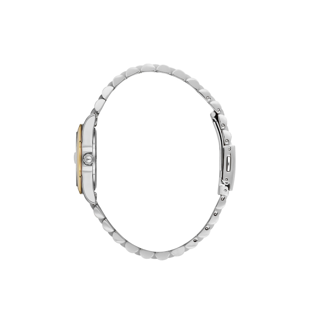 Daniel Klein Premium Silver and Gold Stainless Steel Watch for Women DK.6.14183-4