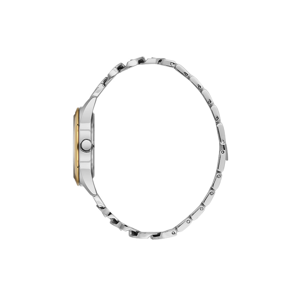 Daniel Klein Premium Silver and Gold Stainless Steel Watch for Women DK.6.14185-4