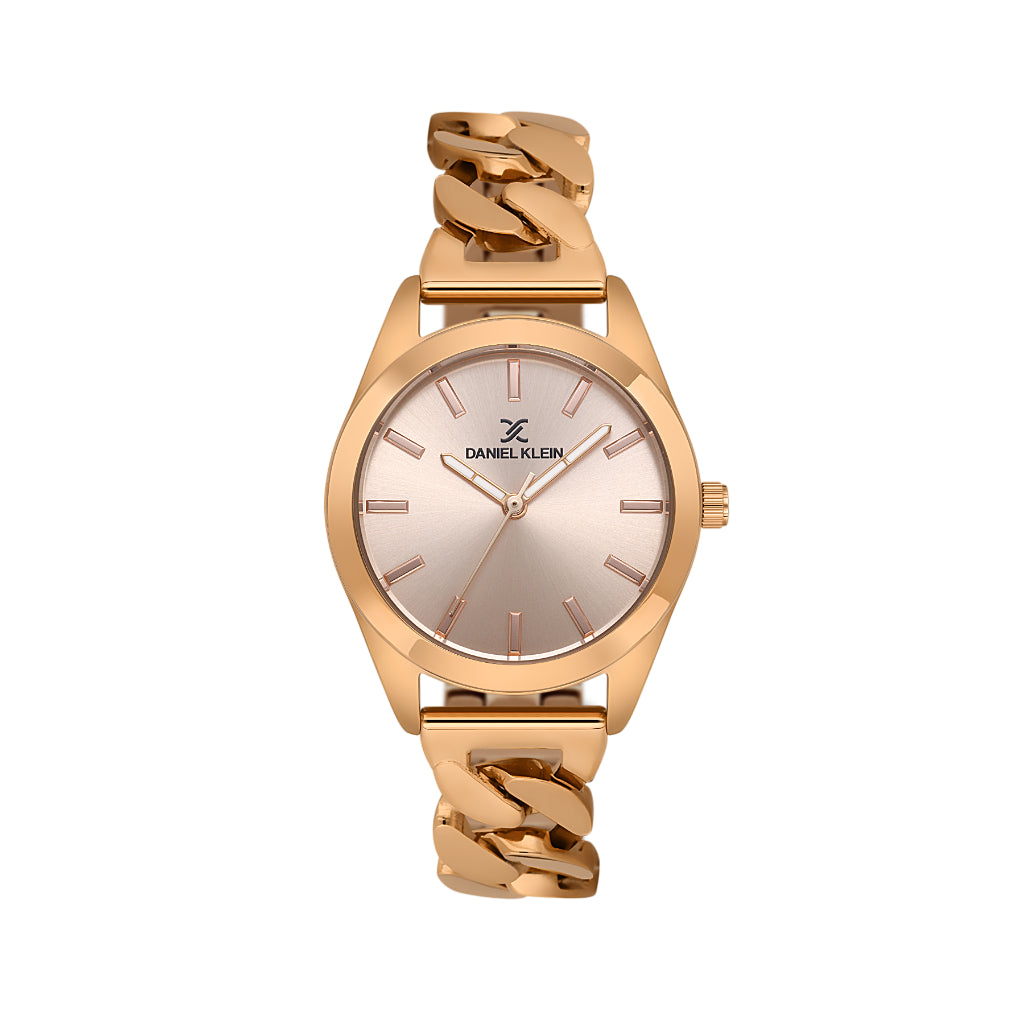 Daniel Klein Premium Rose Gold Stainless Steel Watch for Women DK.6.14185-5