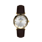 Daniel Klein Premium Dark Brown Leather Watch for Women DK.6.14188-4