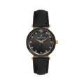 Daniel Klein Premium Black Leather Watch for Women DK.6.14188-6