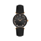 Daniel Klein Premium Black Leather Watch for Women DK.6.14188-6