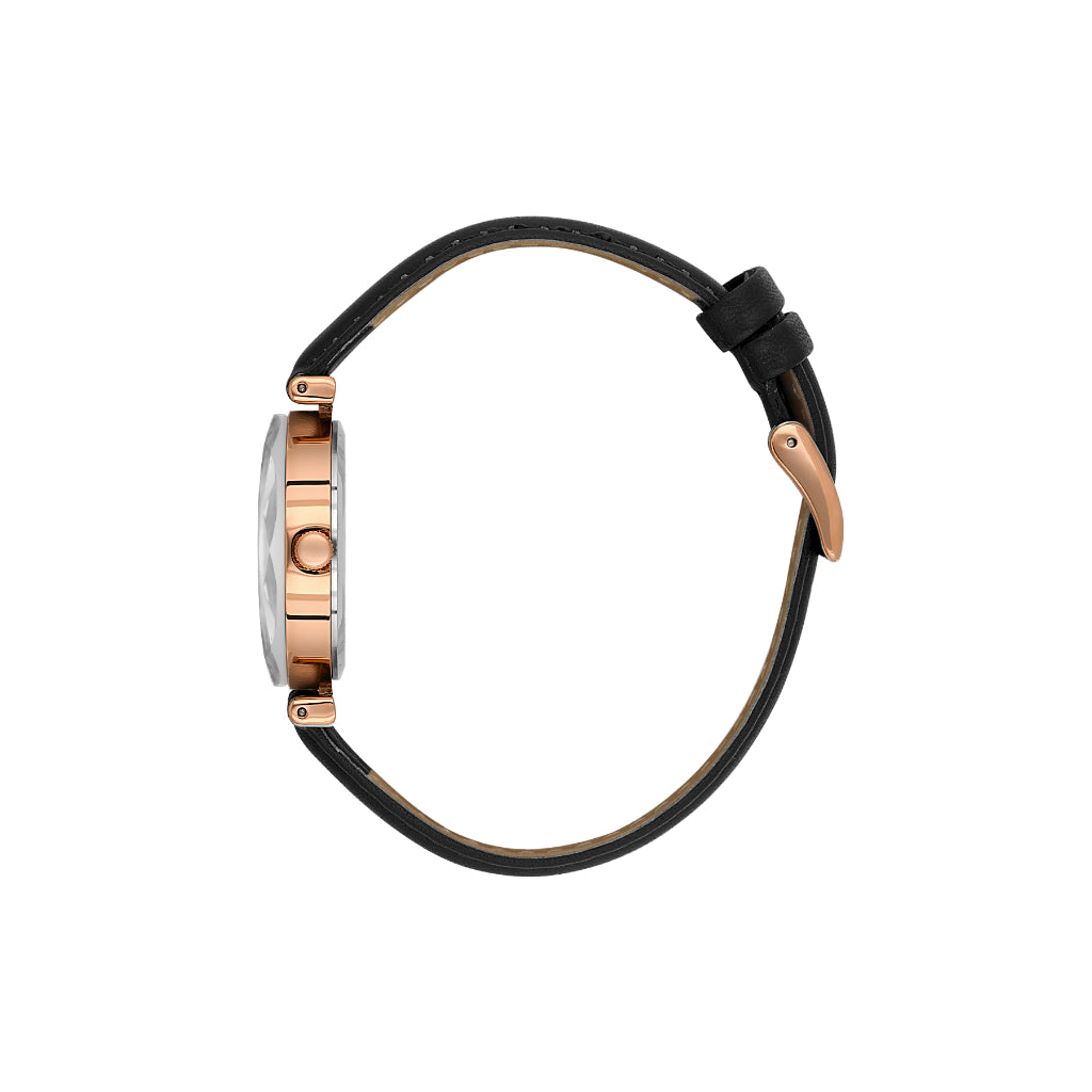 Daniel Klein Premium Black Leather Watch for Women DK.6.14188-6