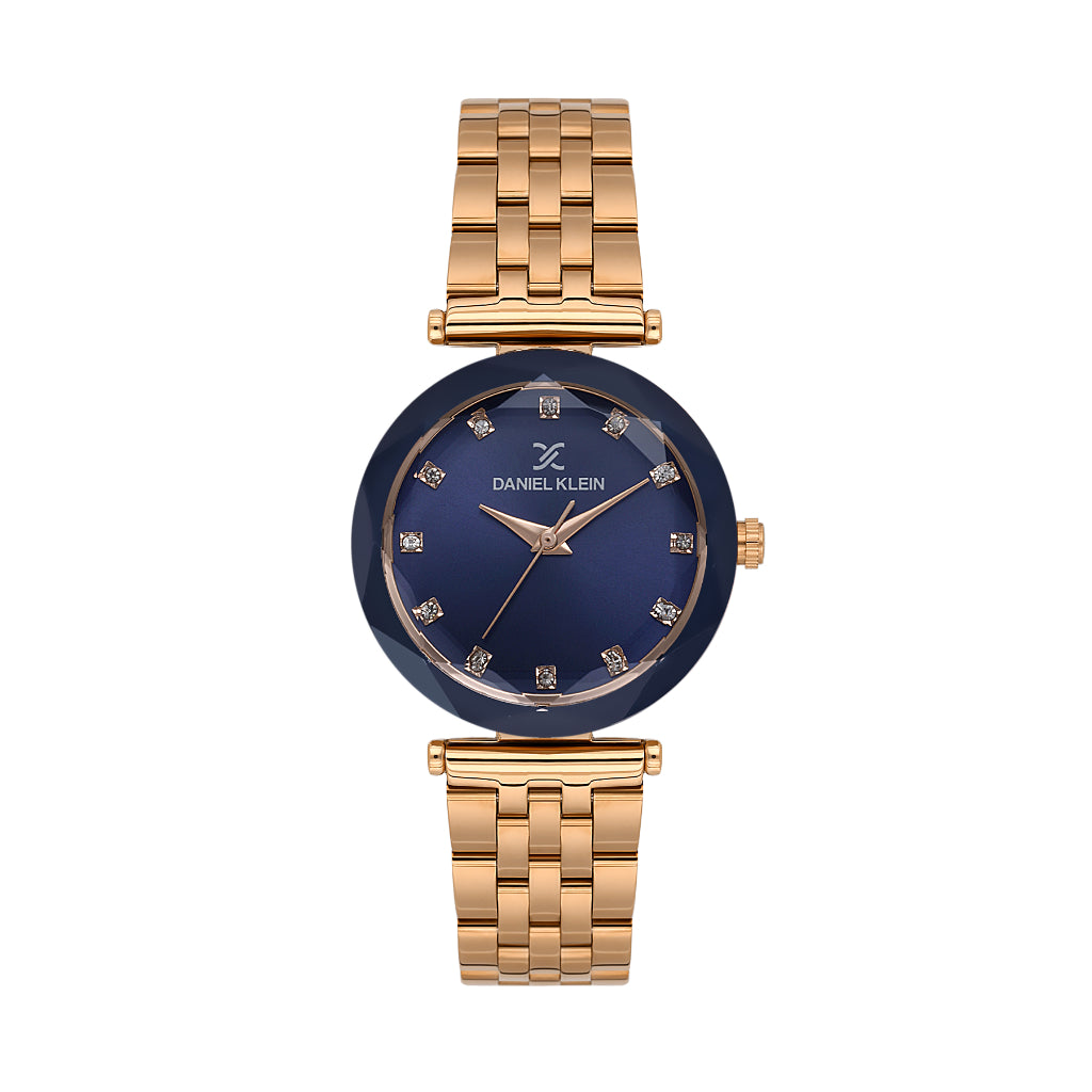Daniel Klein Premium Rose Gold Stainless Steel Watch for Women DK.6.14189-5
