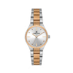 Daniel Klein Premium Silver and Rose Gold Stainless Steel Watch for Women DK.6.14190-6