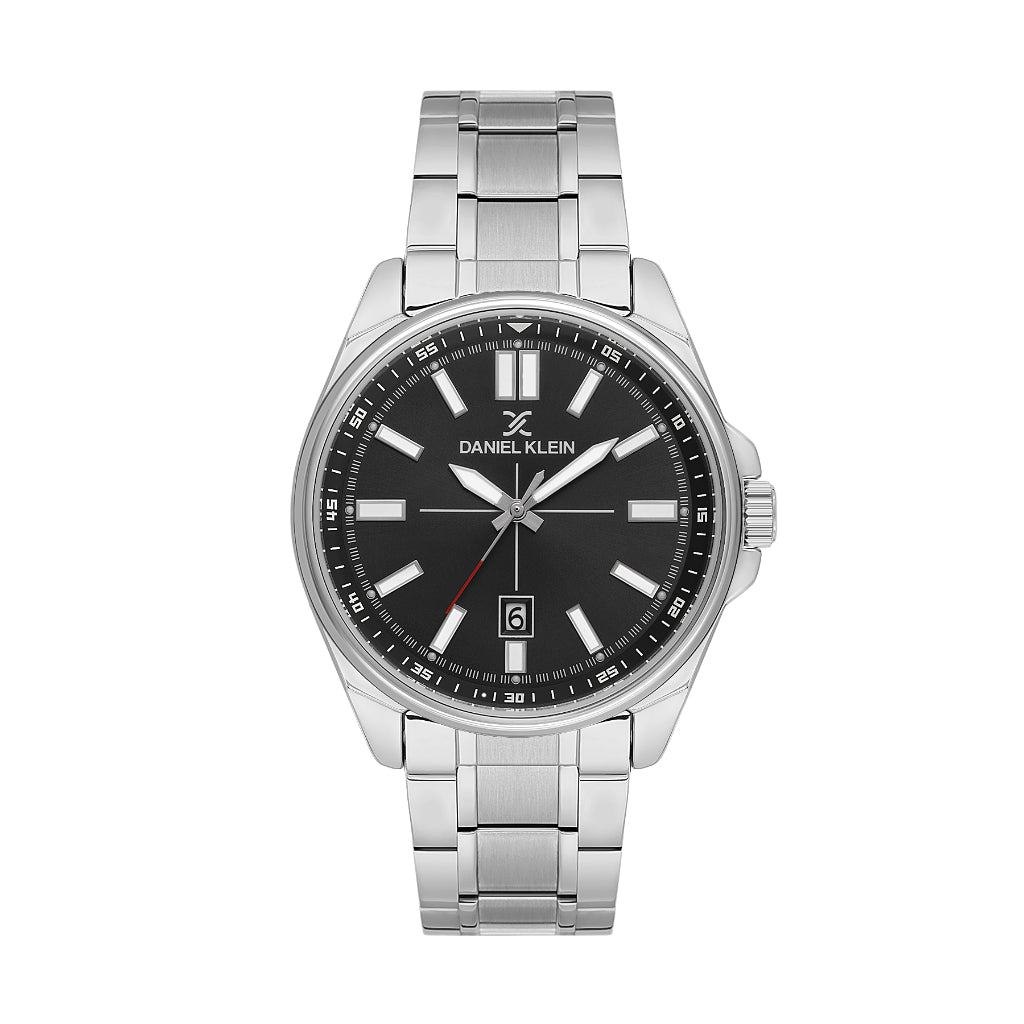 Daniel Klein Premium Silver Stainless Steel Watch for Men DK.6.14202-2