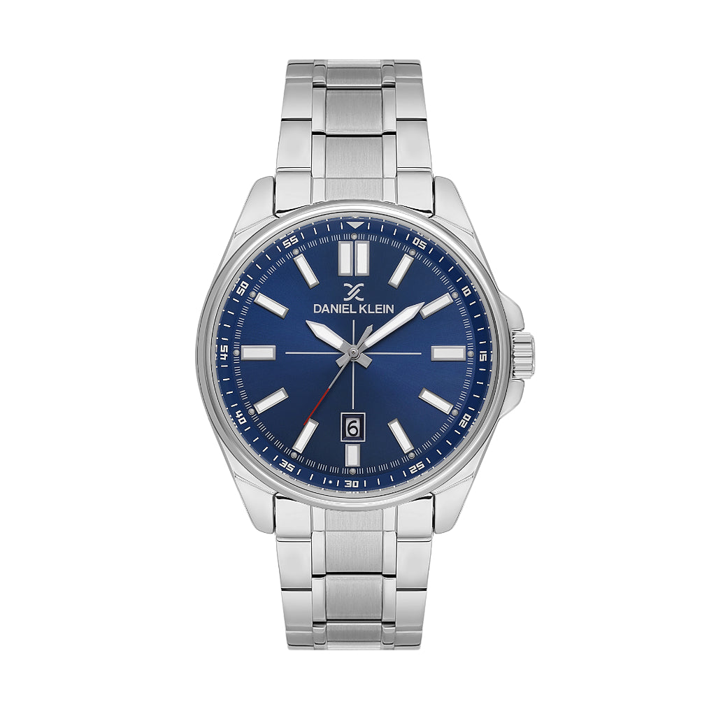 Daniel Klein Premium Silver Stainless Steel Watch for Men DK.6.14202-3