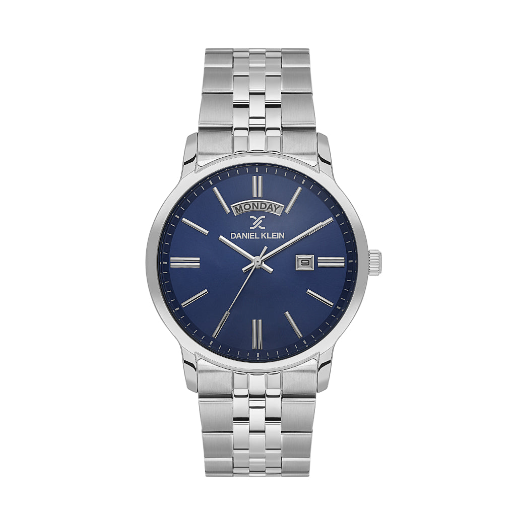 Daniel Klein Premium Silver Stainless Steel Watch for Men DK.6.14203-3