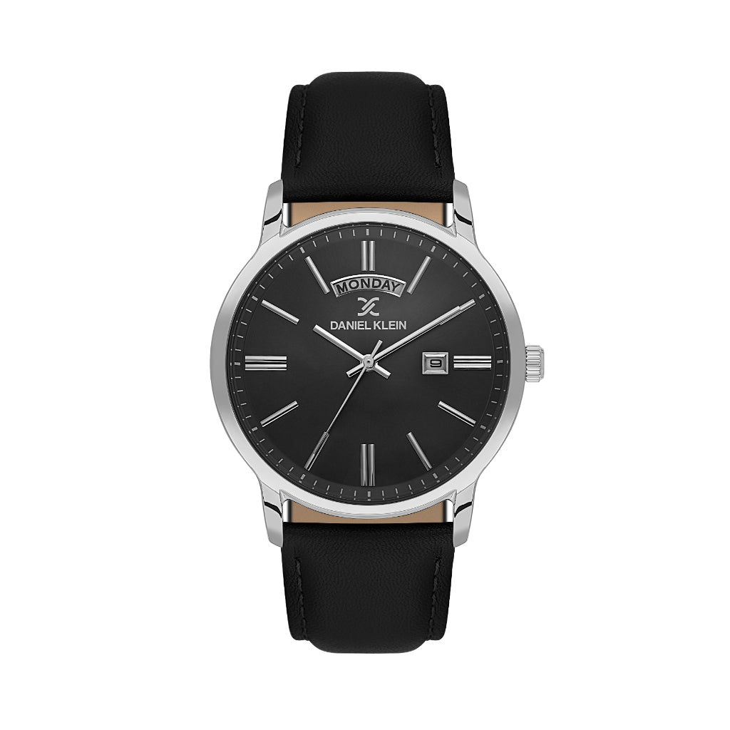 Daniel Klein Premium Black Stainless Steel Watch for Men DK.6.14204-2