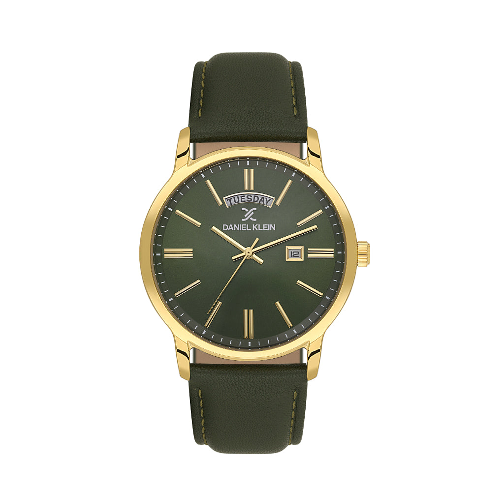 Daniel Klein Premium Green Stainless Steel Watch for Men DK.6.14204-4