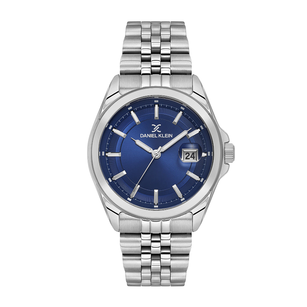 Daniel Klein Premium Silver Stainless Steel Watch for Men DK.6.14205-3