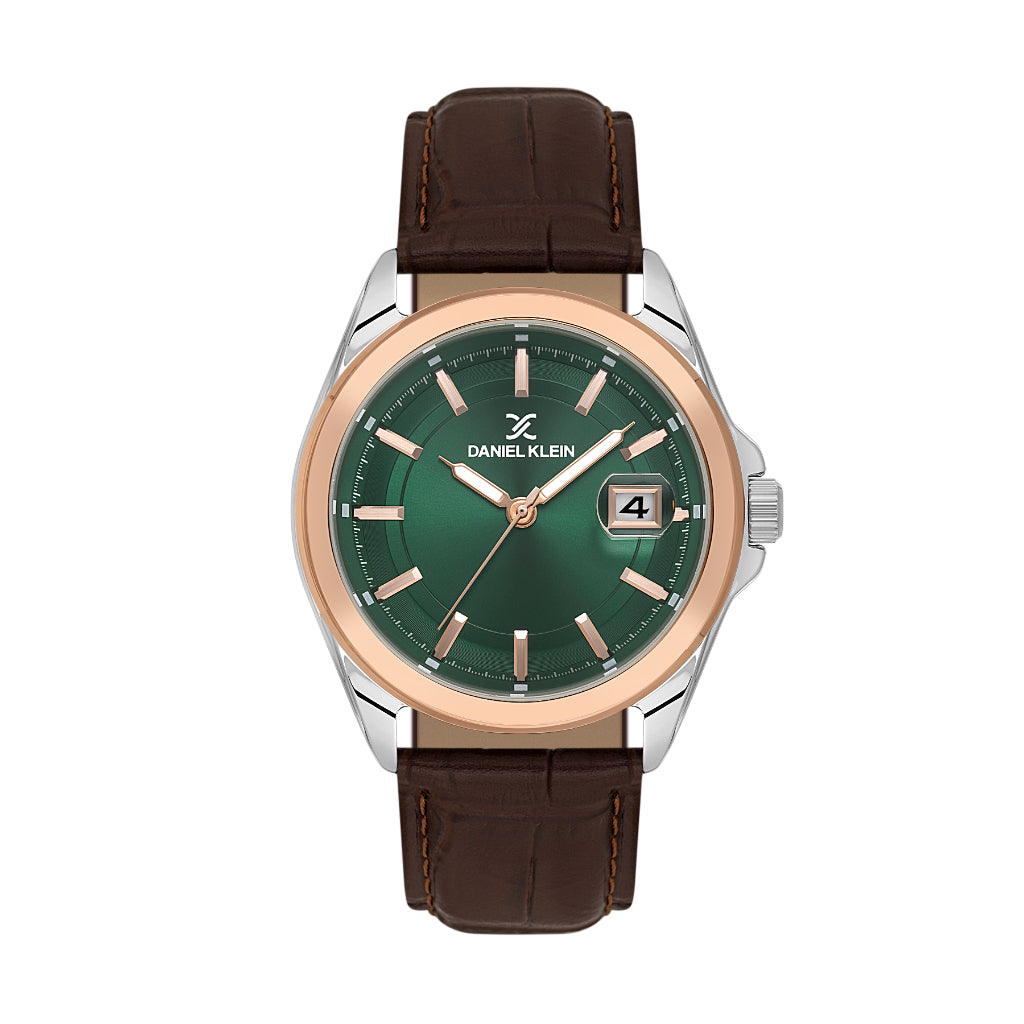 Daniel Klein Premium Dark Brown Leather Watch for Men DK.6.14206-5