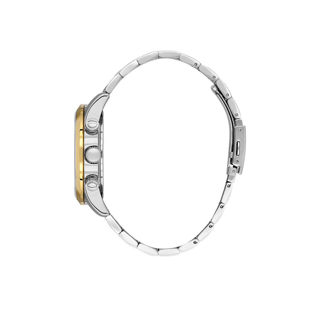 Daniel Klein Exclusive Silver and Gold Stainless Steel Watch for Men DK.6.14259-4