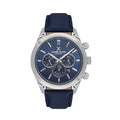 Daniel Klein Exclusive Dark Blue Leather Watch for Men DK.6.14260-3