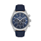 Daniel Klein Exclusive Dark Blue Leather Watch for Men DK.6.14260-3