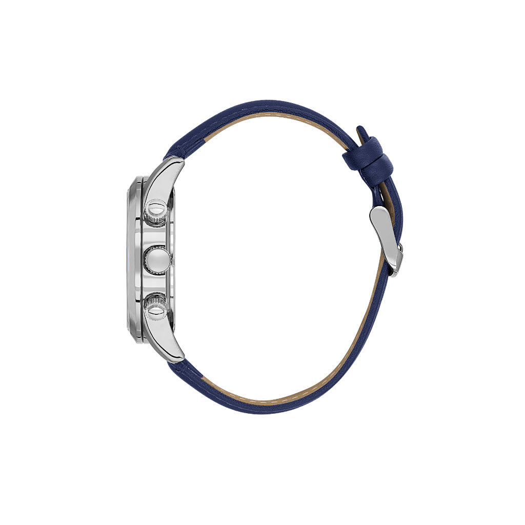 Daniel Klein Exclusive Dark Blue Leather Watch for Men DK.6.14260-3