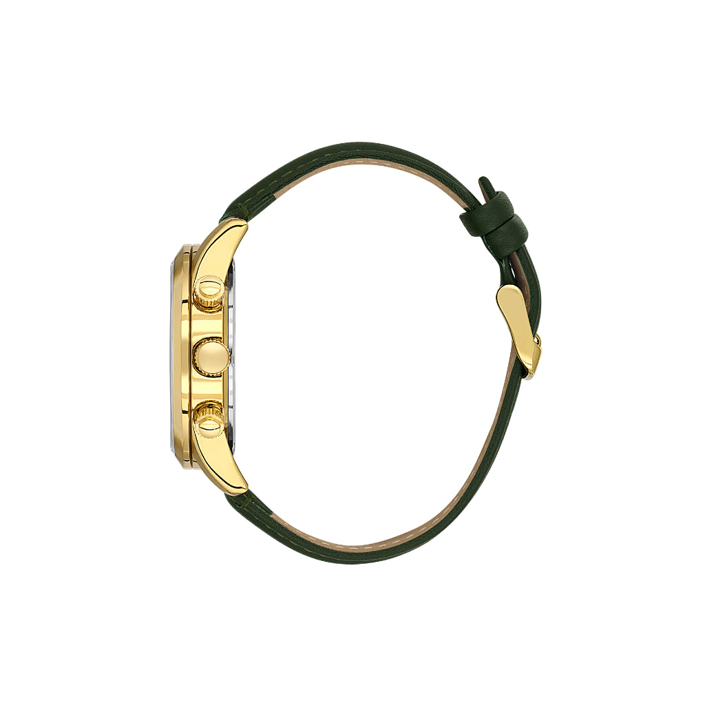 Daniel Klein Exclusive Dark Green Leather Watch for Men DK.6.14260-4