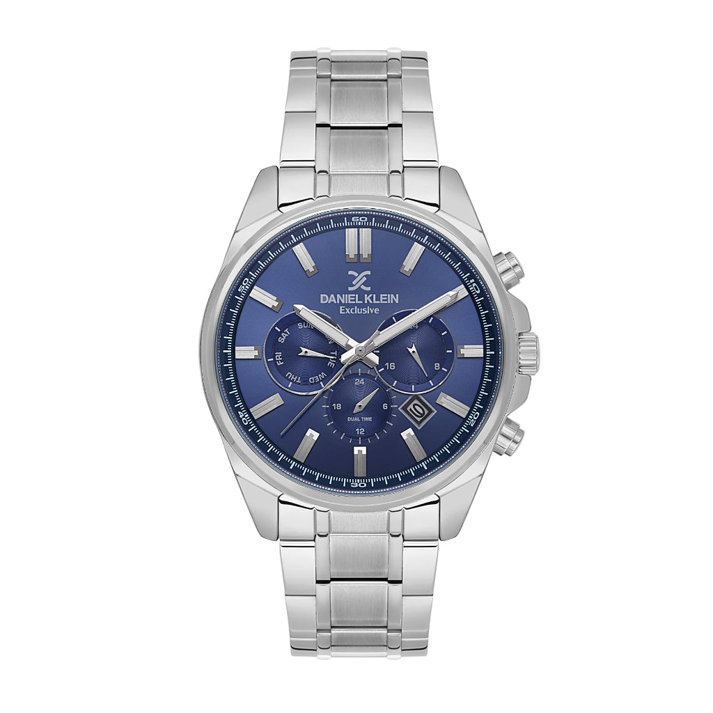 Daniel Klein Exclusive Silver Stainless Steel Watch for Men DK.6.14261-5