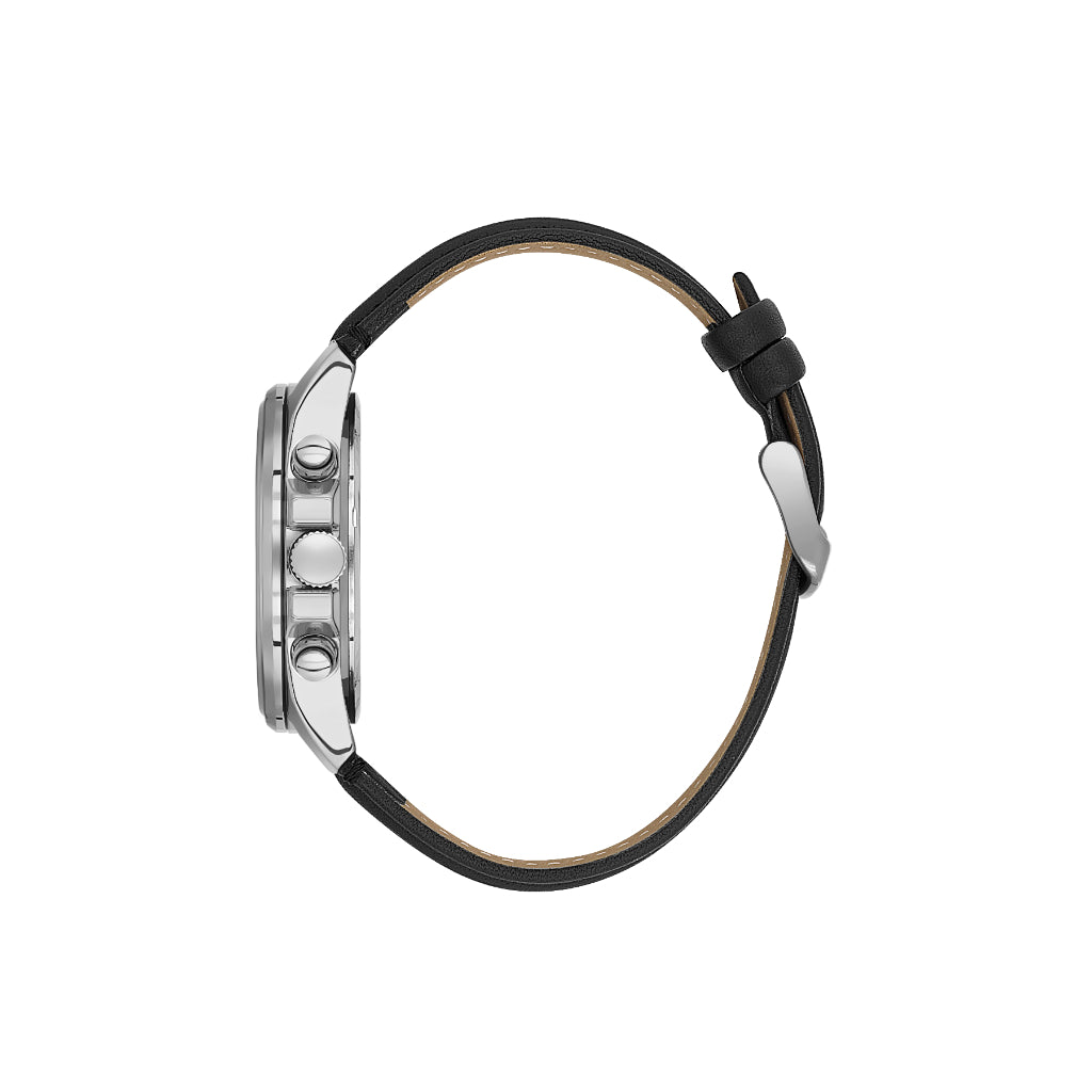 Daniel Klein Exclusive Black Leather Watch for Men DK.6.14262-2