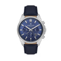Daniel Klein Exclusive Dark Blue Leather Watch for Men DK.6.14262-3