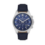 Daniel Klein Exclusive Dark Blue Leather Watch for Men DK.6.14262-3