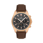 Daniel Klein Exclusive Dark Brown Leather Watch for Men DK.6.14262-5
