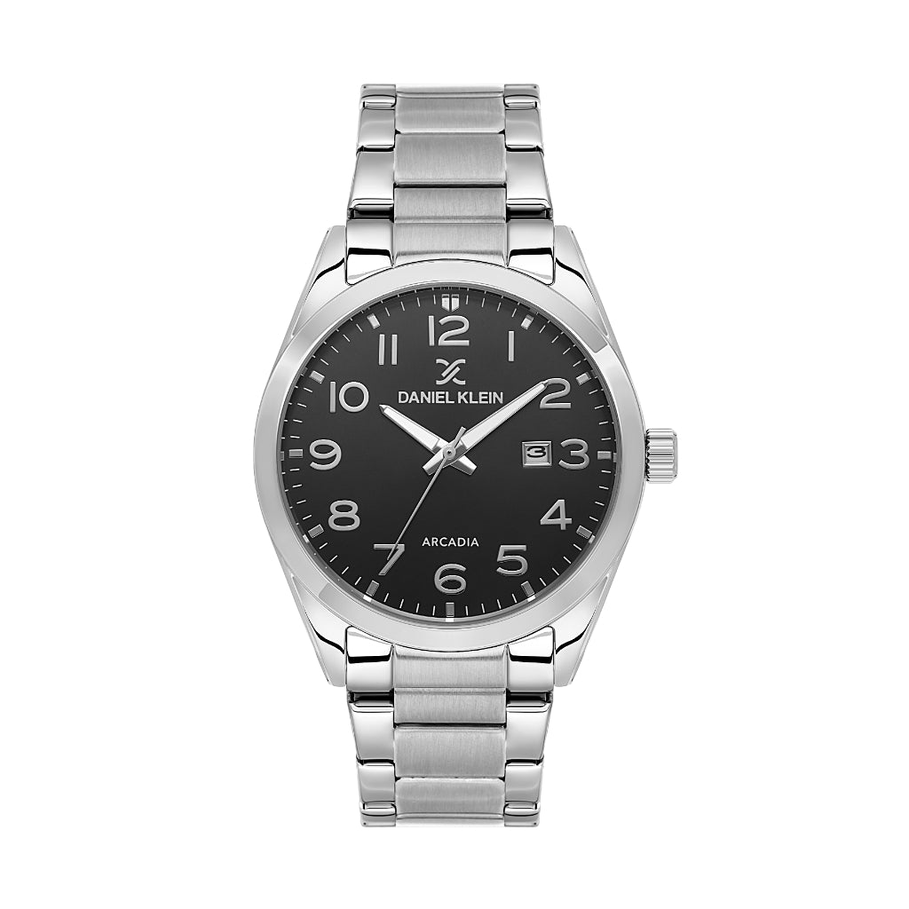 Daniel Klein Arcadia Silver Stainless Steel Watch for Men DK.6.14273-6