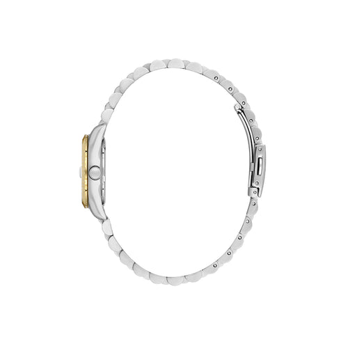 Daniel Klein Premium Silver and Rose Gold Stainless Steel Watch for Women DK.1.14097-3