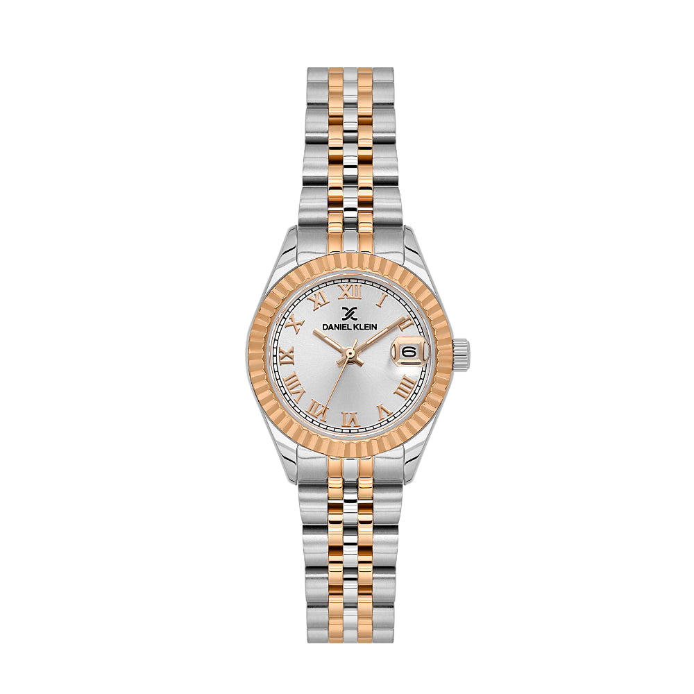 دانيال كلاين ستانلس ستيل فضي وذهبي وردي ساعة للنساء DK.1.14097-5
