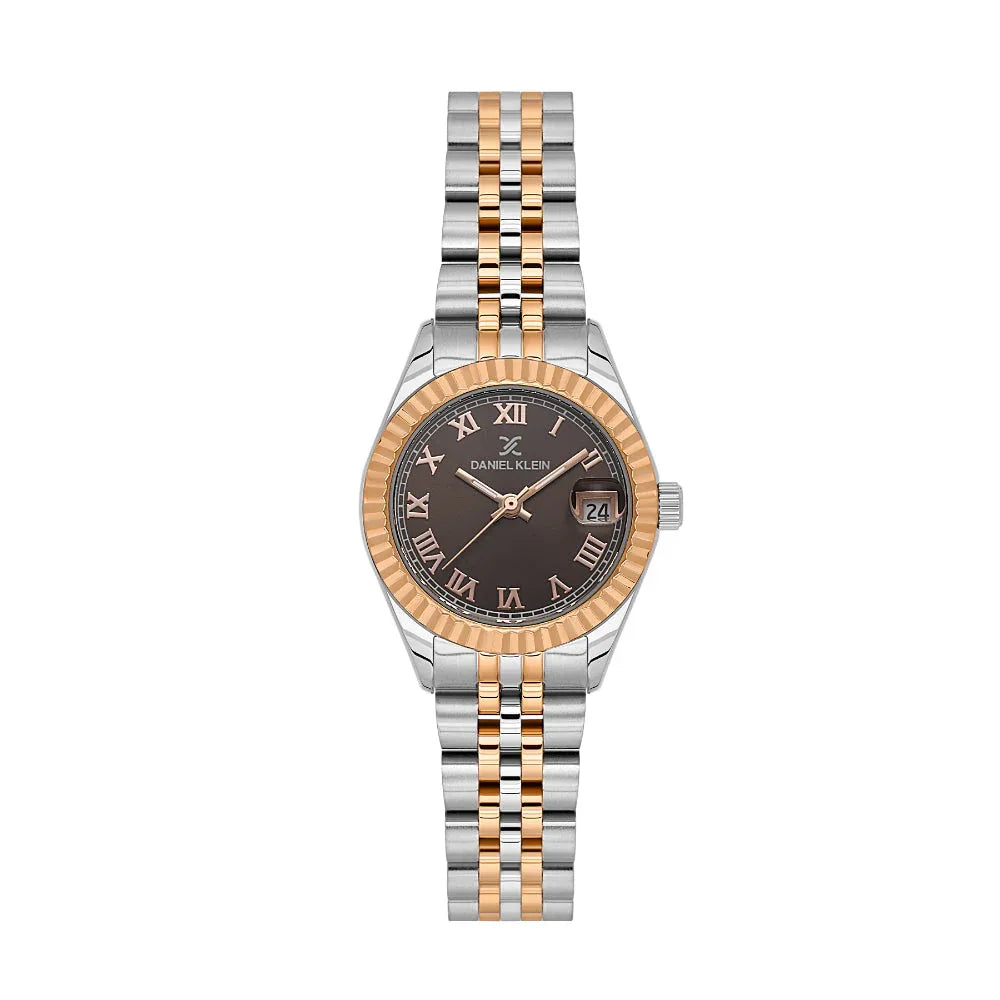 Daniel Klein Premium Silver and Rose Gold Stainless Steel Watch for Women DK.1.14097-6 - Daniel Klein Saudi Arabia