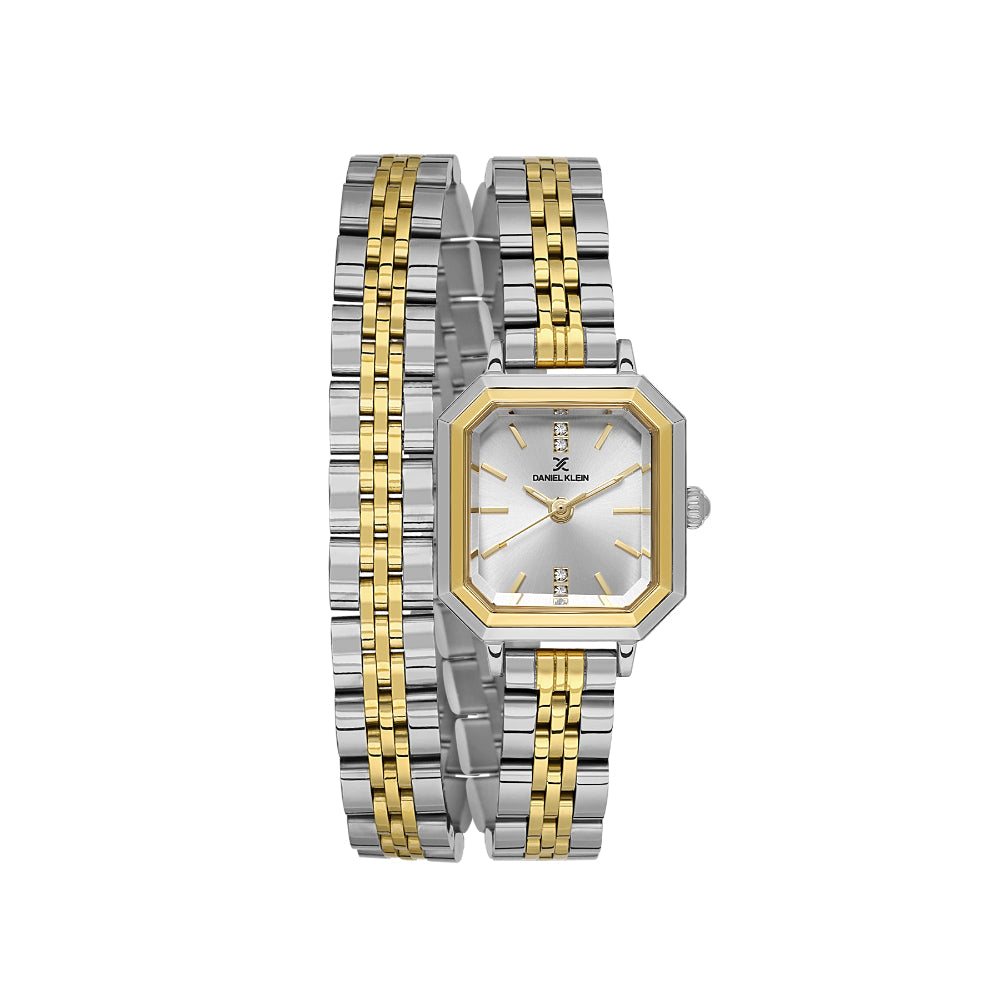 دانيال كلاين ستانلس ستيل فضي وذهبي ساعة للنساء DK.1.14098-4