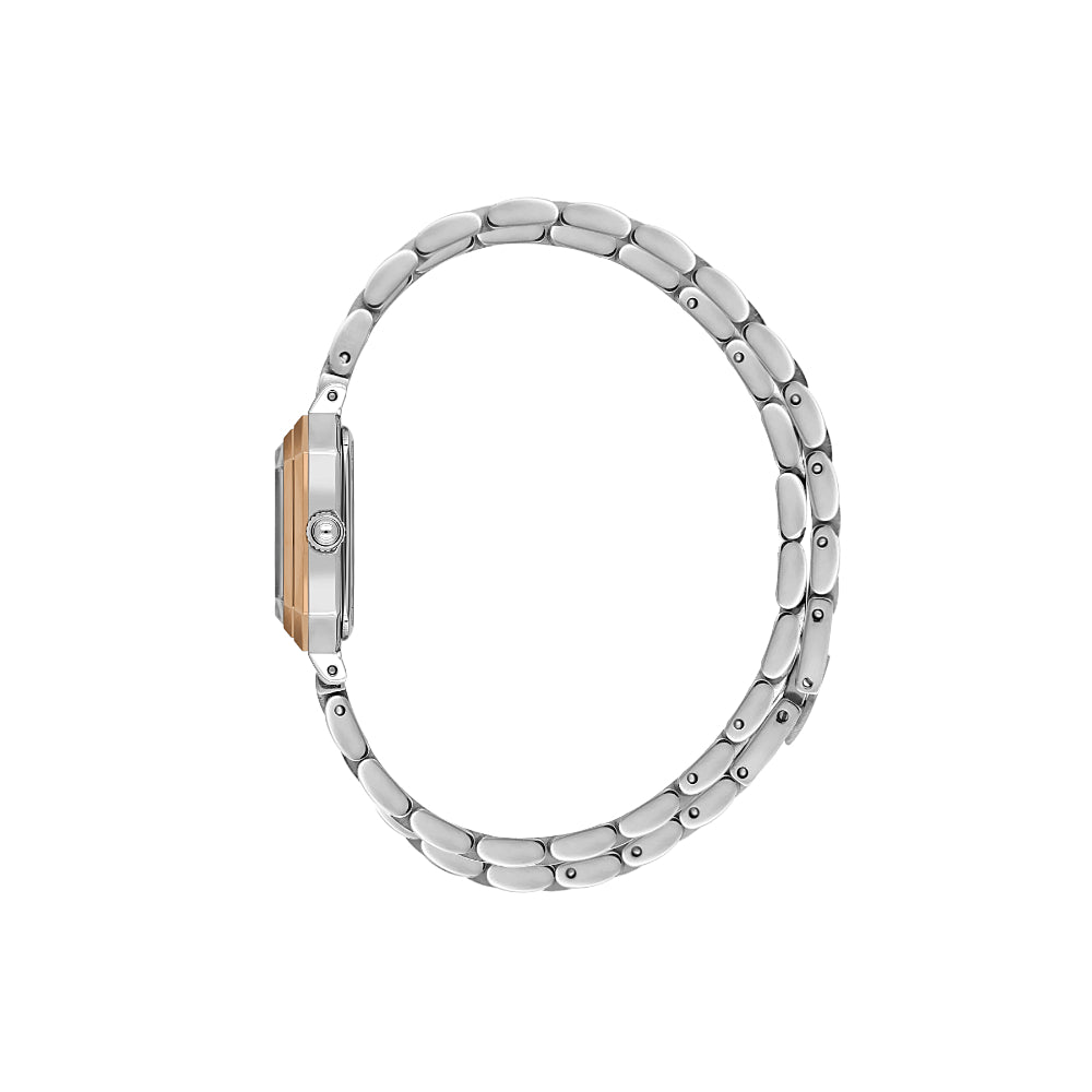 دانيال كلاين ساعة فضي وذهبي وردي من ستانلس ستيل للنساء DK.1.14098-6