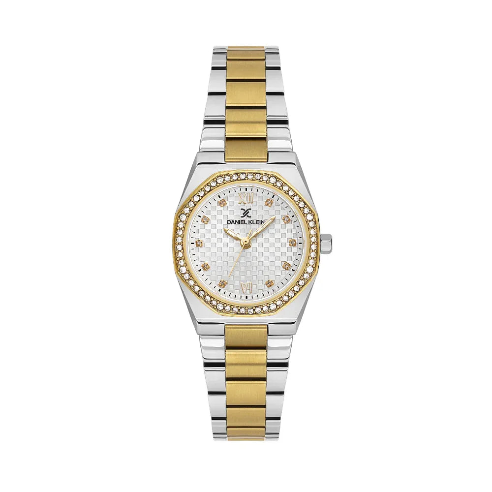 Daniel Klein Premium Silver and Gold Stainless Steel Watch for Women DK.1.14099-4 - Daniel Klein Saudi Arabia
