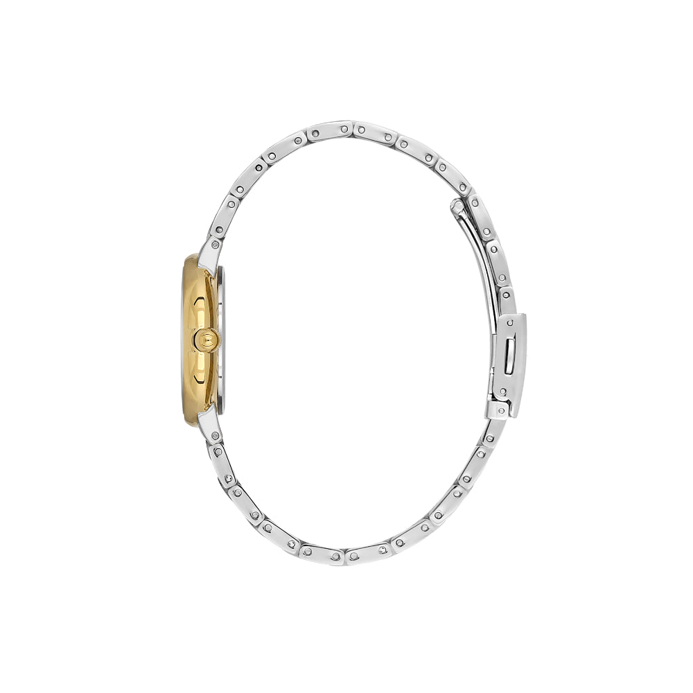 دانيال كلاين ساعة فضي وذهبي من ستانلس ستيل للنساء DK.1.14100-5