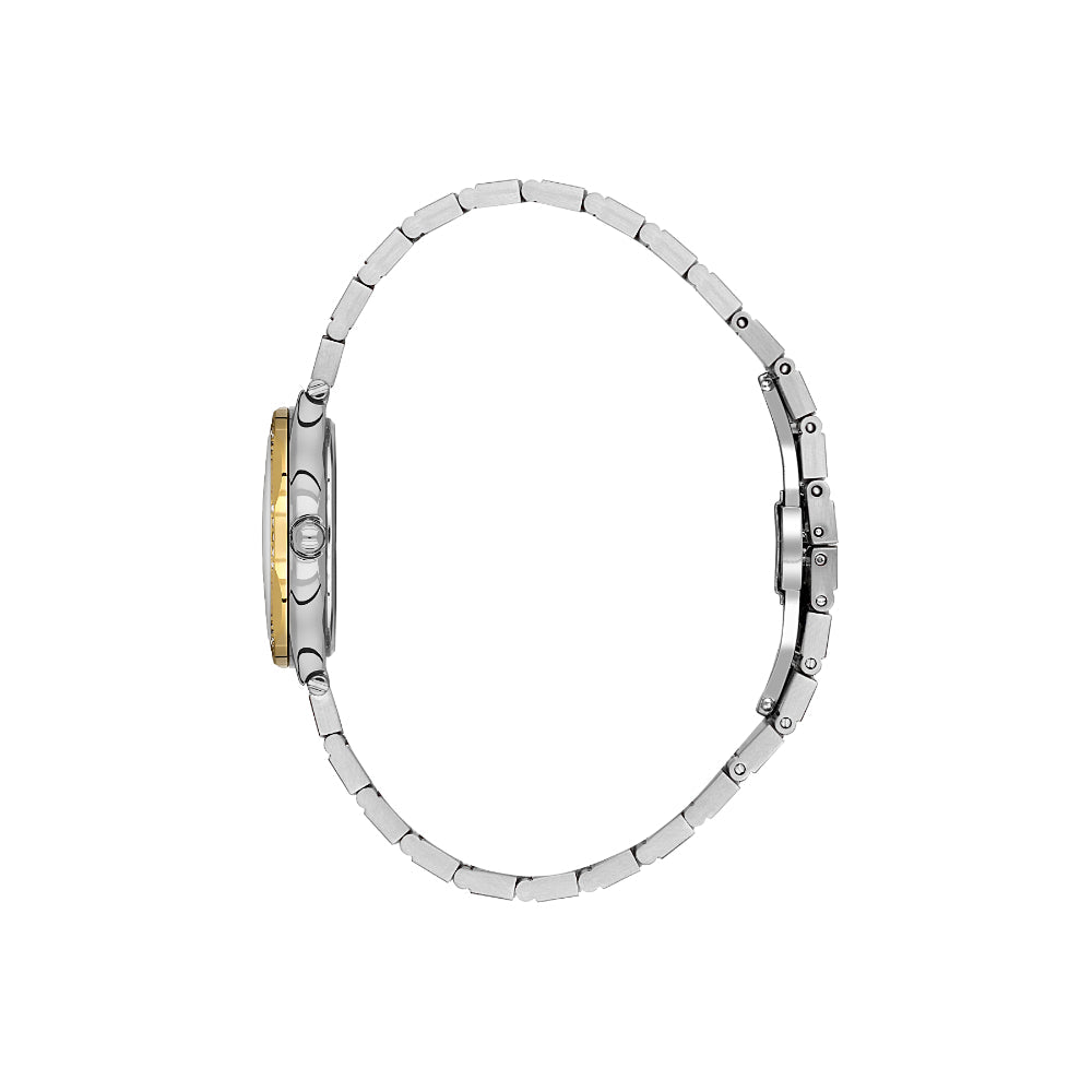 دانيال كلاين ساعة فضي وذهبي من ستانلس ستيل للنساء DK.1.14101-3